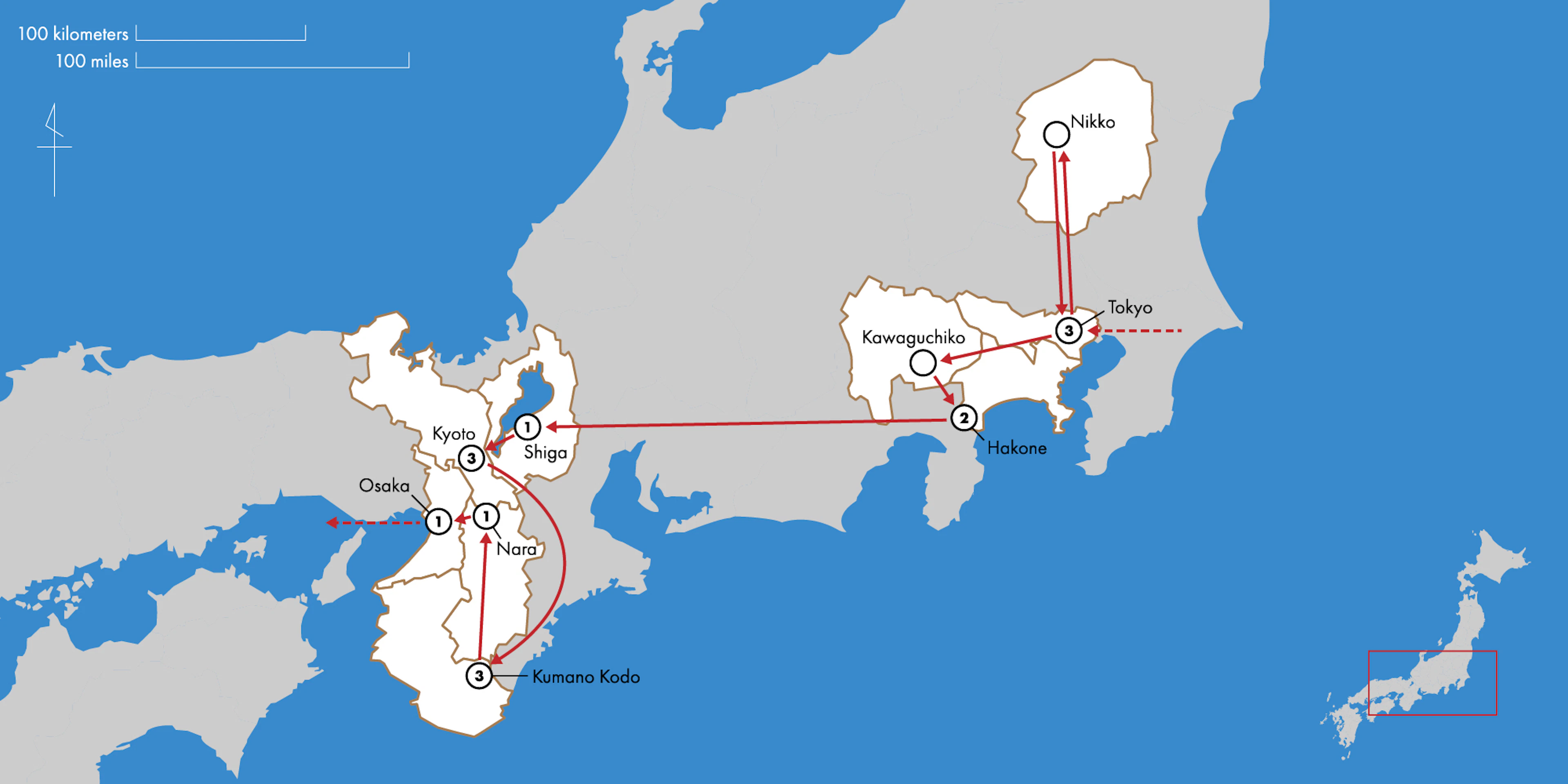 Tour map