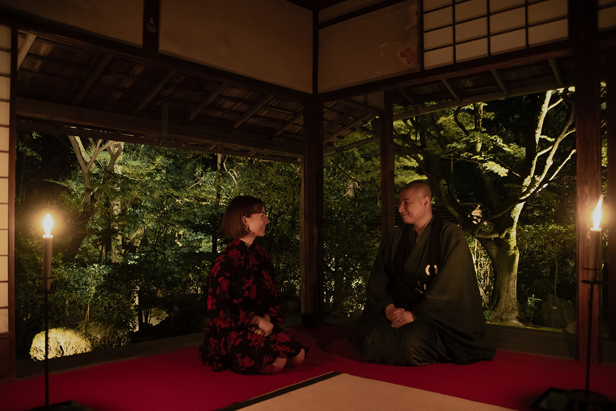 Experience an extraordinary moment at Kyoto's hidden temple. Exclusively experience a night of “Zen and Art” at Keishunin. gallery 3
