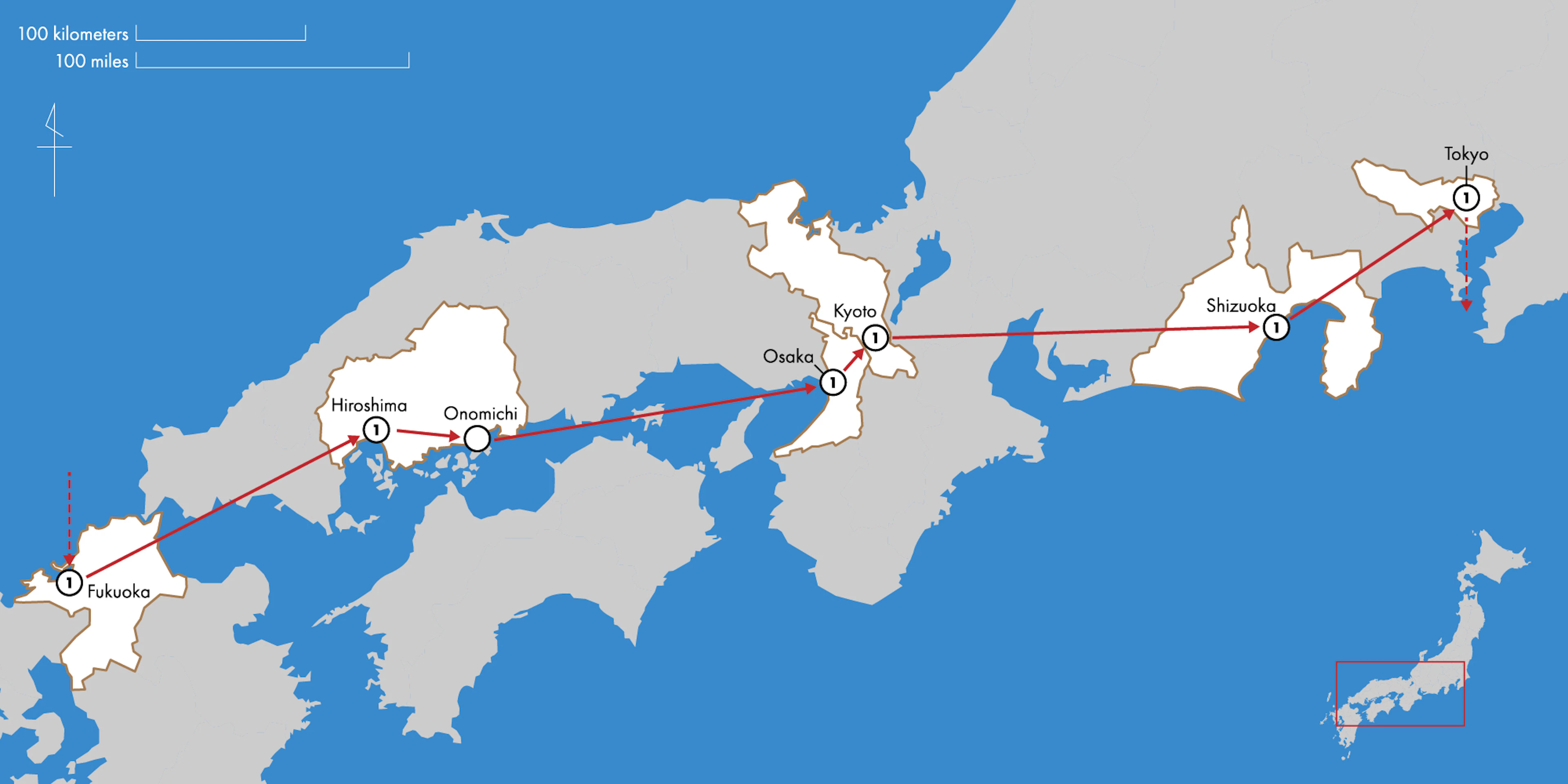 Tour map