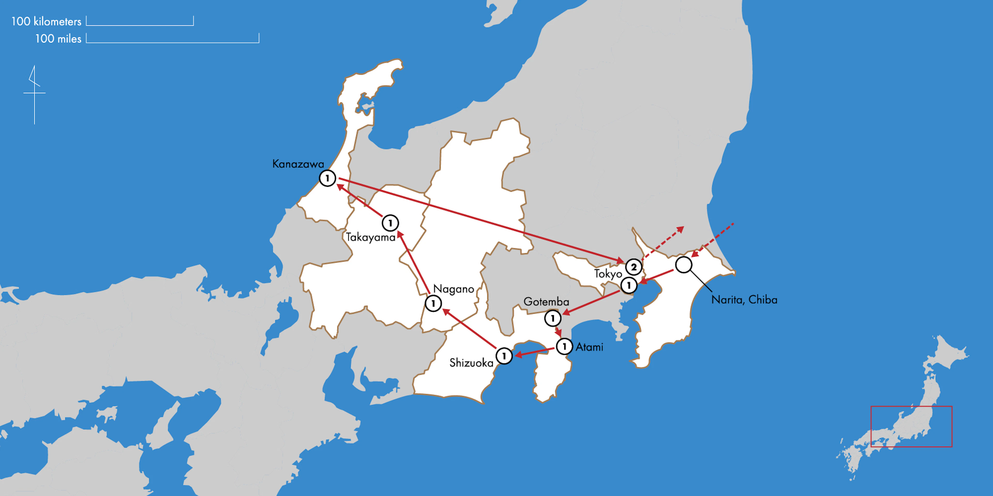 Tour map