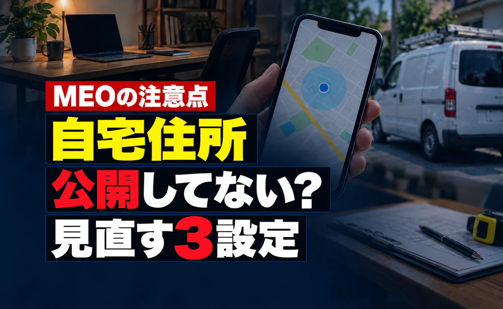 自宅兼事務所の住所はGoogleマップに出すべき？非店舗型が見直したい3設定
