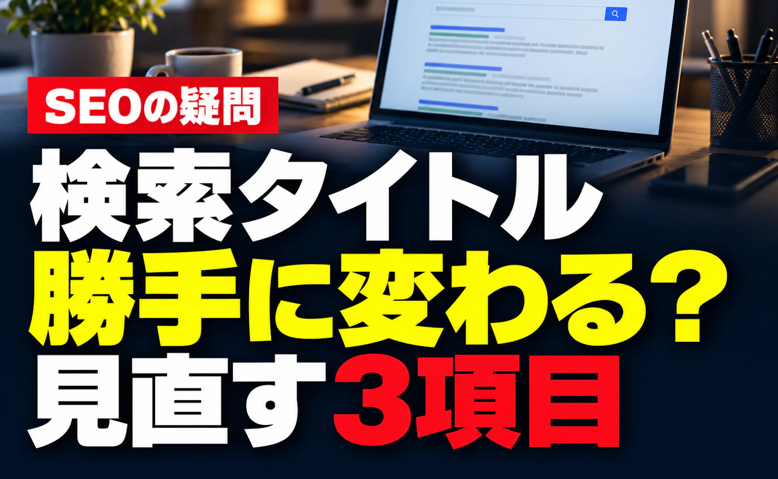 検索結果のタイトルが勝手に変わる？ホームページで見直したい3項目