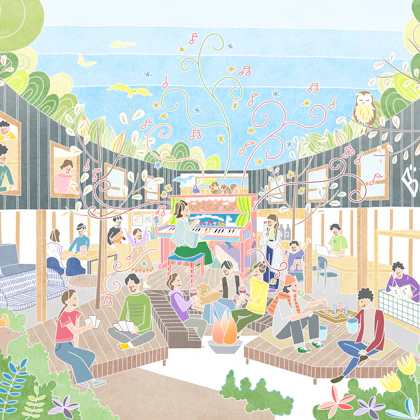 旅するLovePiano@星野リゾートBEB5軽井沢