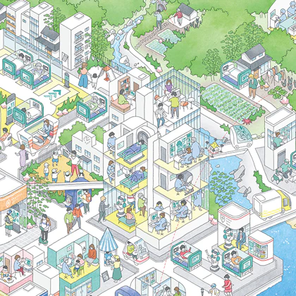 竹中工務店 医療技術と街の未来