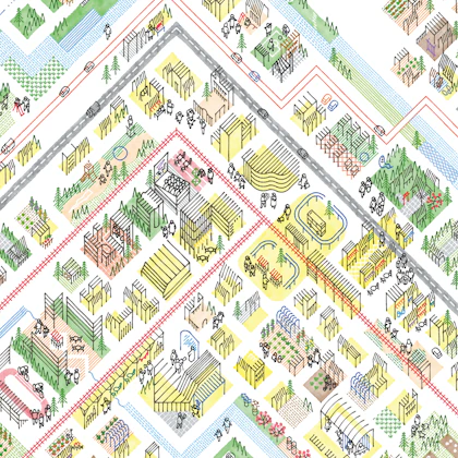 調布の街イラスト