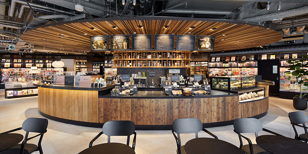 スターバックスコーヒー 六本木 蔦屋書店 の店内写真
