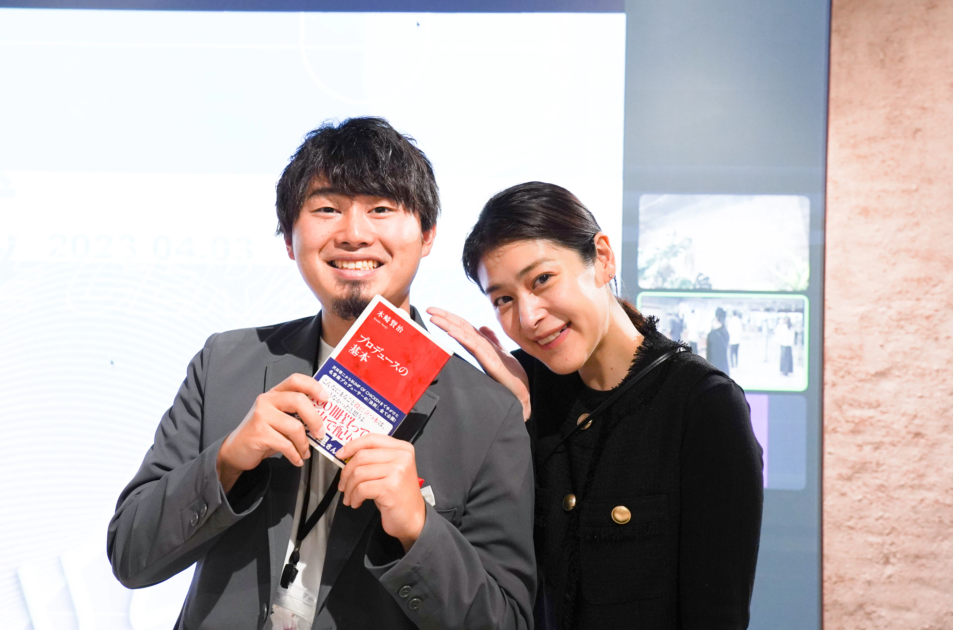 NewsPicks Event Unitリーダー 若林恵(右)・新卒 倉本達樹(左)