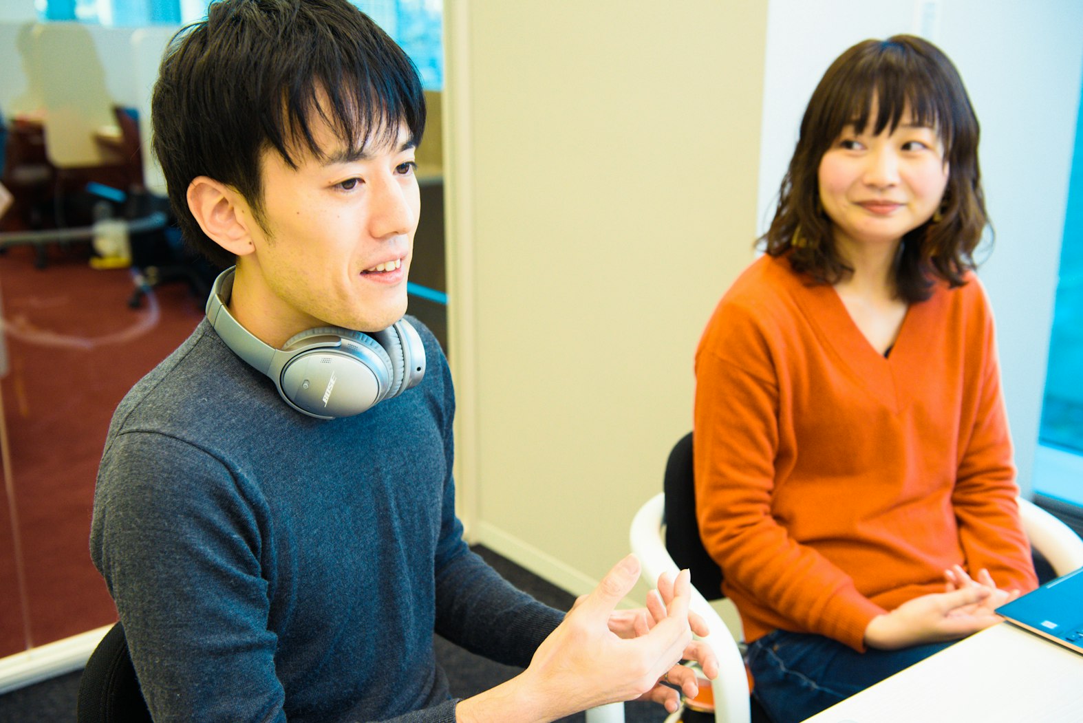 インタビュー風景