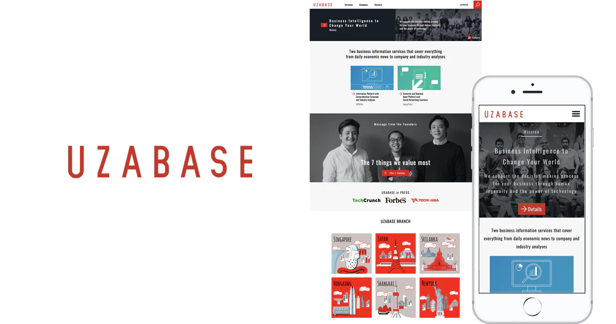 UZABASE English Corporate Website Renewal