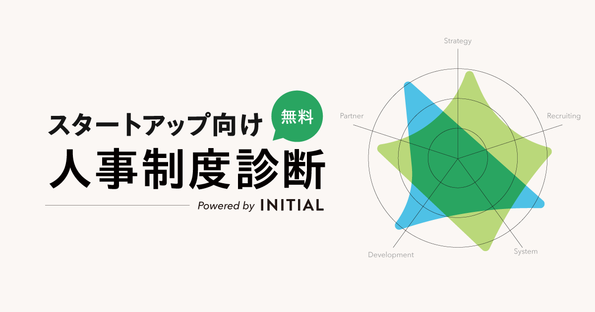 ユーザベース、100名未満の組織課題に特化した「スタートアップ人事制度診断 by INITIAL」の無料提供を開始