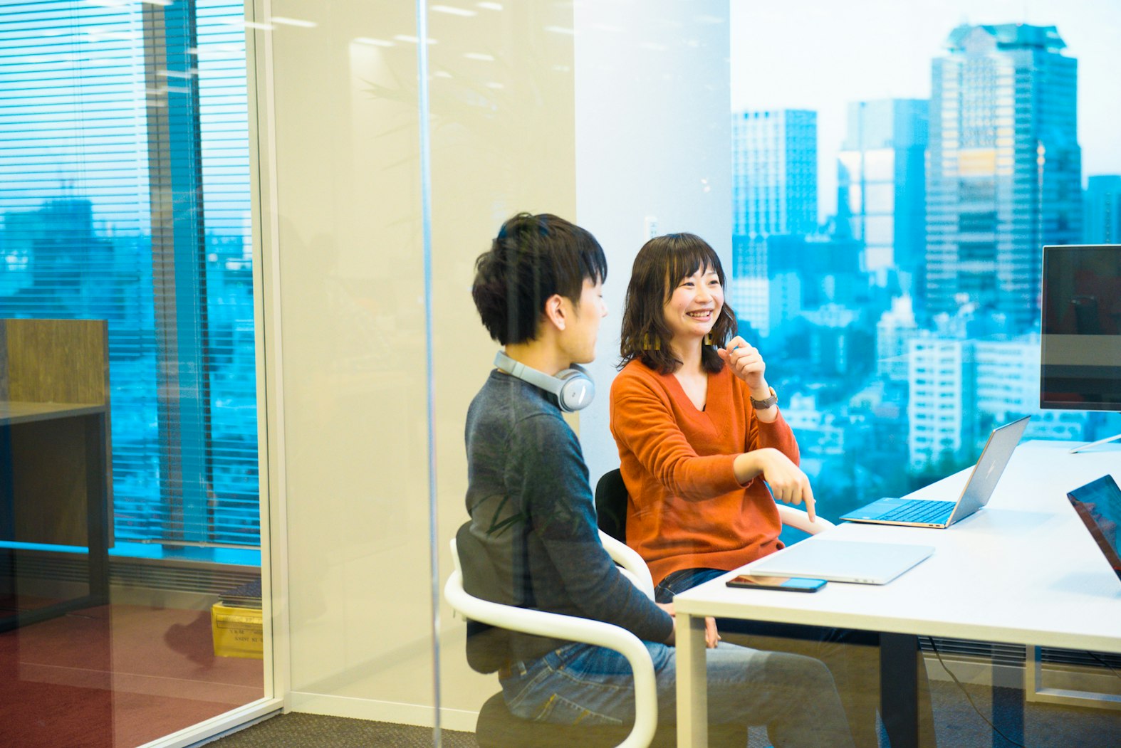 インタビュー風景