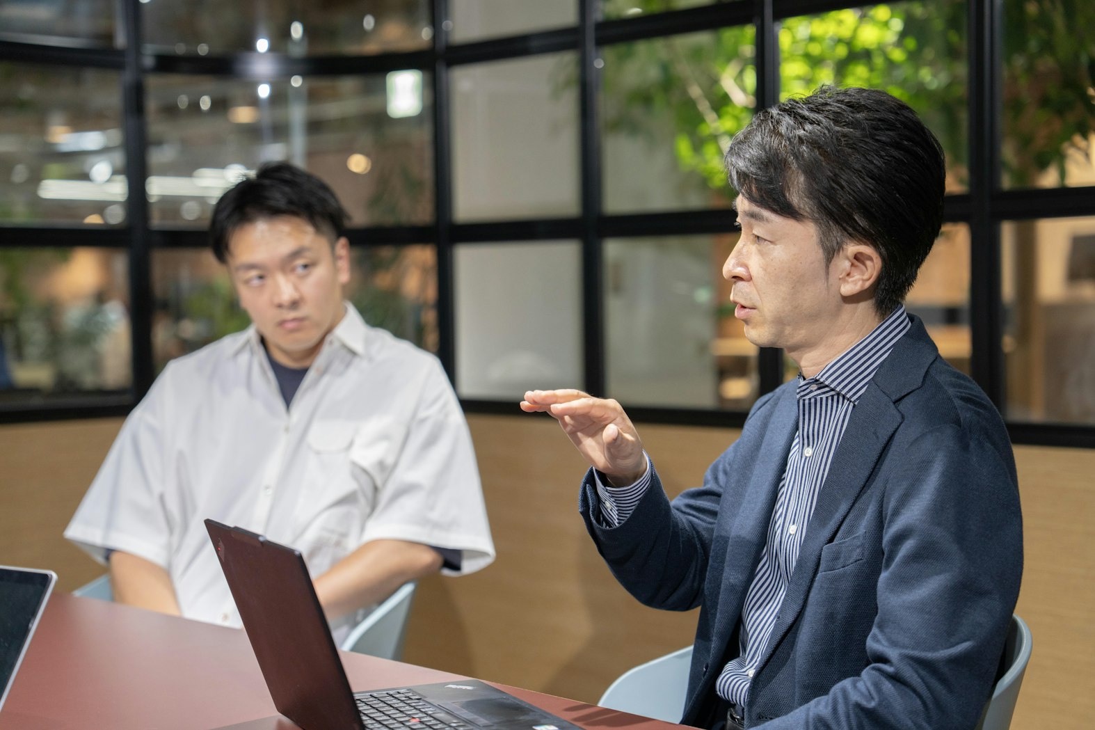 インタビュー風景