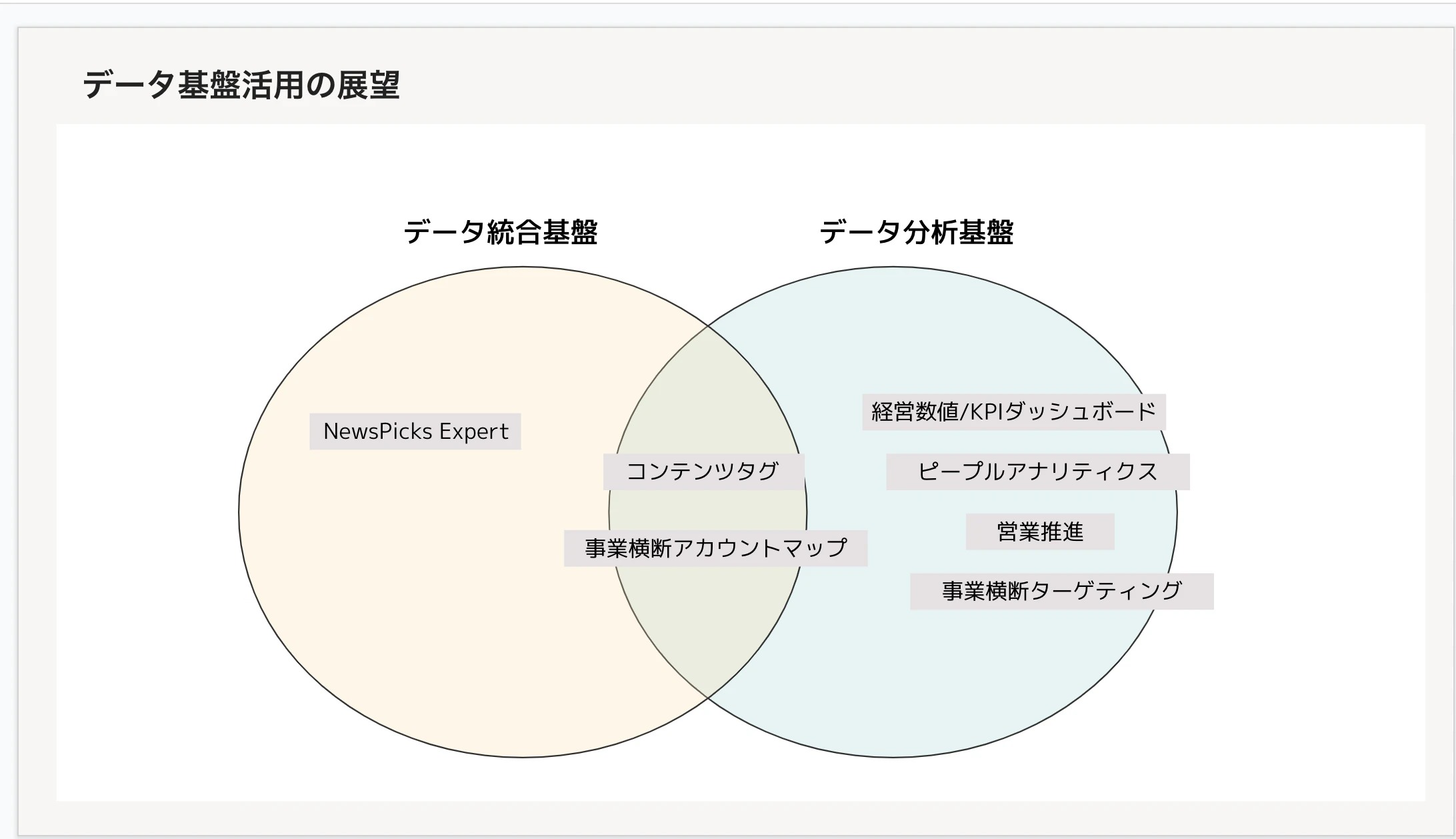 データ基盤活用の展望