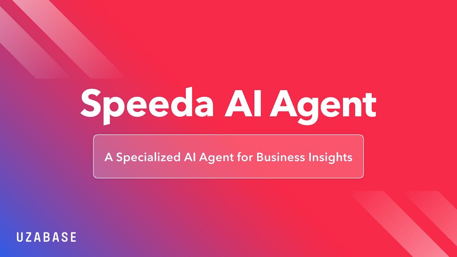 Uzabase Announces Specialized AI Agent for Business Insights, “Speeda AI Agent”