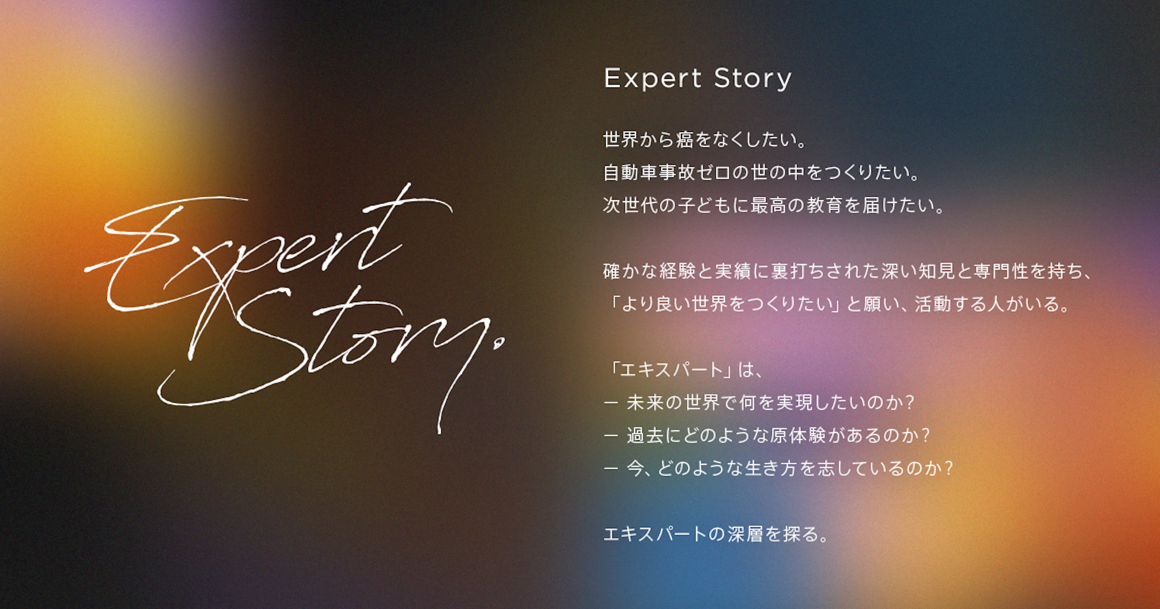 ミーミル、エキスパートの深層を探る「Expert Story」初公開