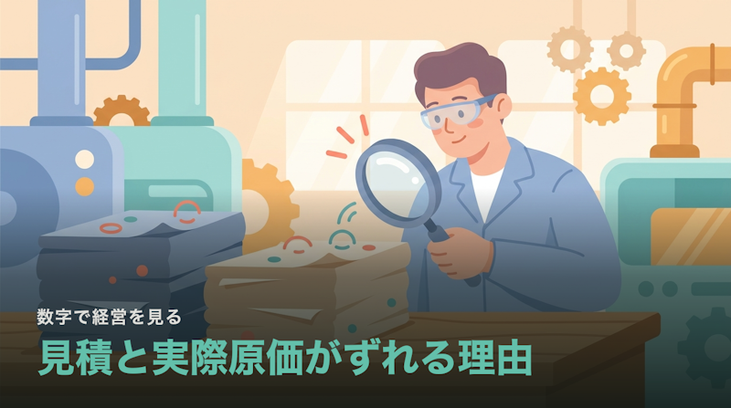 見積と実際原価がずれるのはなぜか|差が生まれる4つの発生源