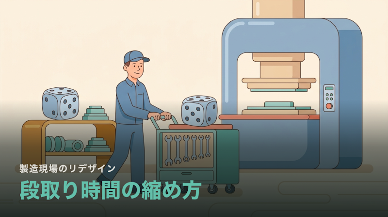 段取り替えの時間はどう縮めるのか|内段取りを外に出す4手順