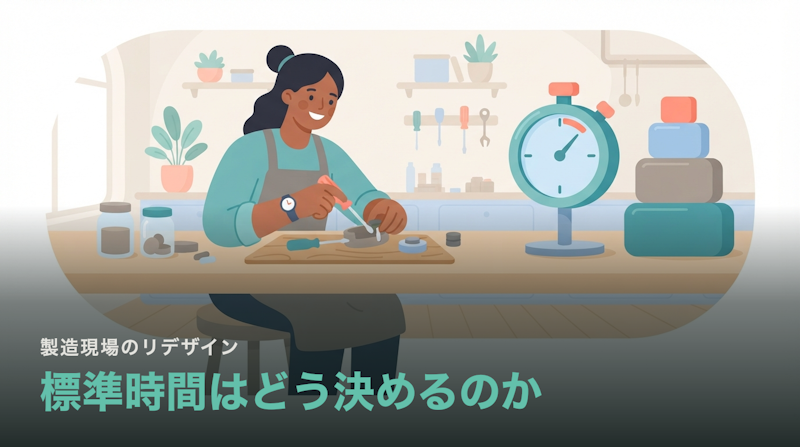 標準時間はどう決めるのか|観測・レイティング・余裕率で積み上げる4ステップ