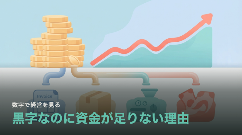 黒字なのに資金が足りなくなるのはなぜか|利益とキャッシュがずれる4つの入口