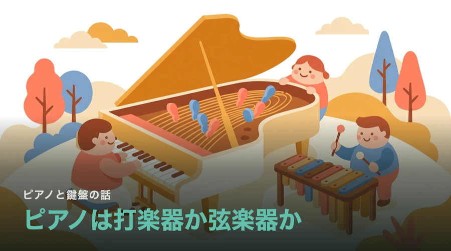 ピアノは打楽器なのか弦楽器なのか|分類が割れる理由
