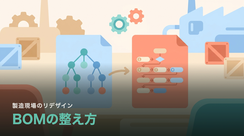 BOM(部品表)はどう整えるのか|設計と製造で別々になる理由