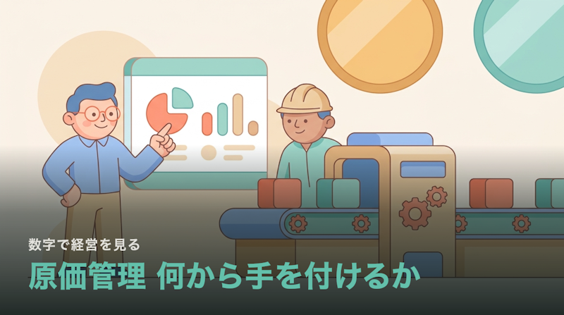 原価管理は何から手を付けるか|中小製造業の5ステップ