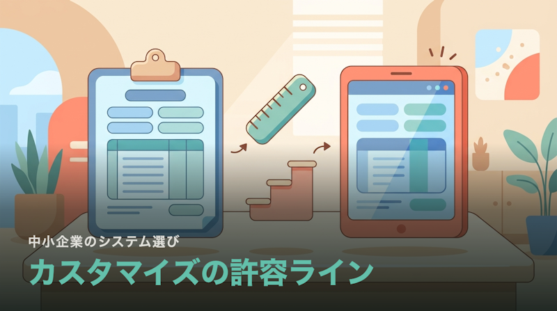 カスタマイズはどこまで許すべきか|追加開発が保守費に変わる境目