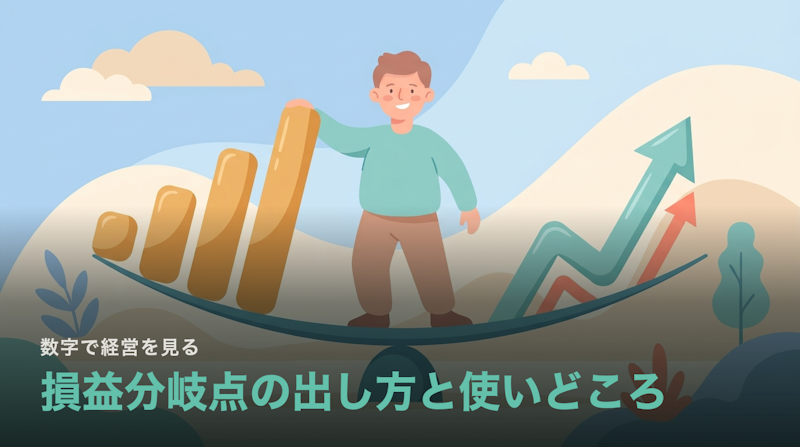 損益分岐点はどう出して、何に使うのか|4ステップと使いどころ