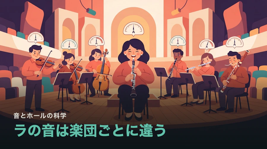 ラの音は440Hzと決まっているのに、なぜ楽団ごとに高さが違うのか