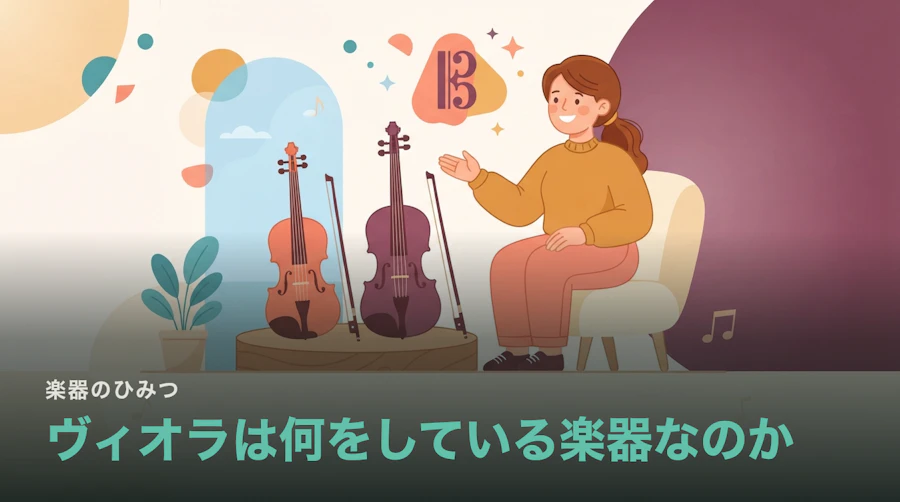 ヴィオラは何をしている楽器なのか|ヴァイオリンとの違いと内声の役割