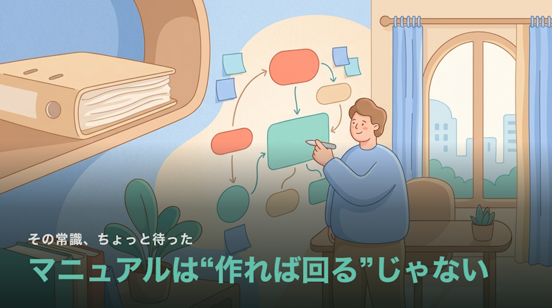 マニュアルは“作れば回る”ものじゃない|使われるための3条件