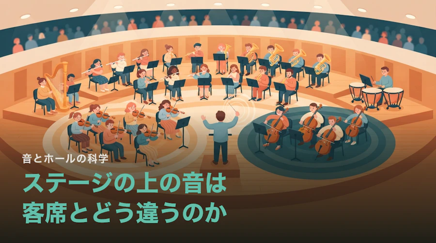 ステージの上の奏者に聞こえる音は客席とどう違うのか|遅れて届く理由