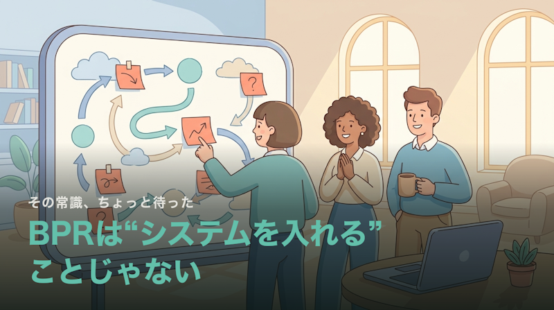 BPRの進め方は“システムを入れる”ことじゃない|6ステップ