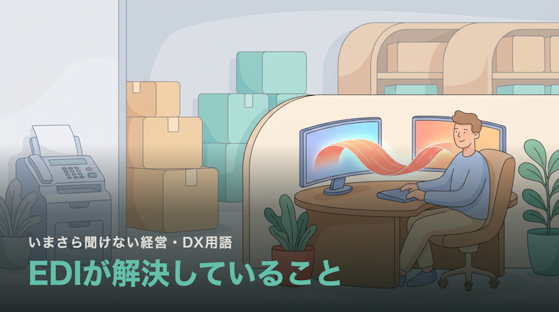 EDIは何を解決する仕組みなのか|FAXと受注入力が消える理屈