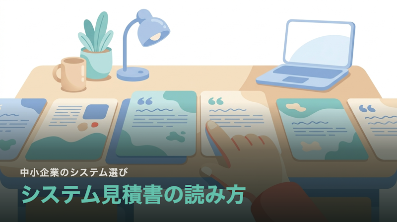 システムの見積書はどこを見ればいいのか|比較できない見積を比較する
