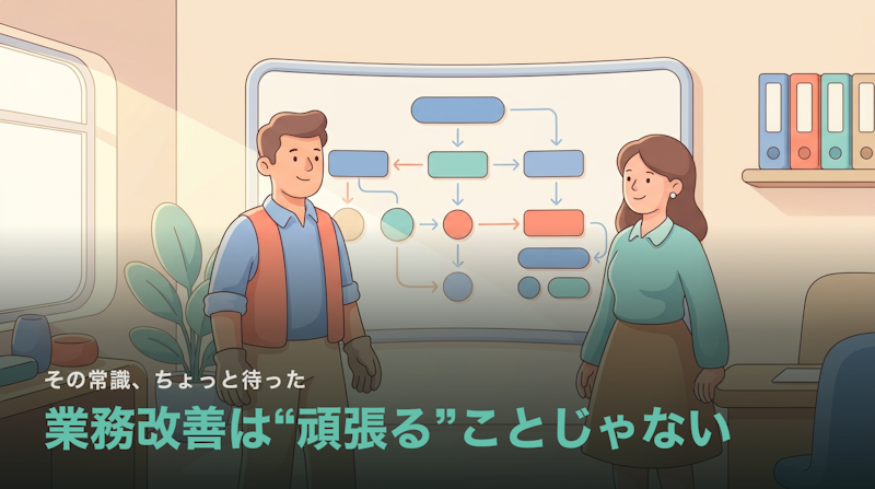 業務改善は“気合いで頑張る”ことじゃない|進め方とフレームワーク