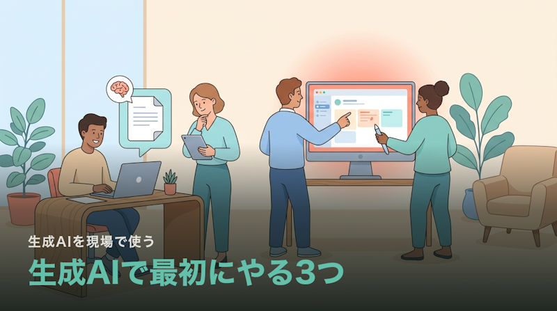 中小企業が生成AIで最初にやるべき3つ|失敗しない順番