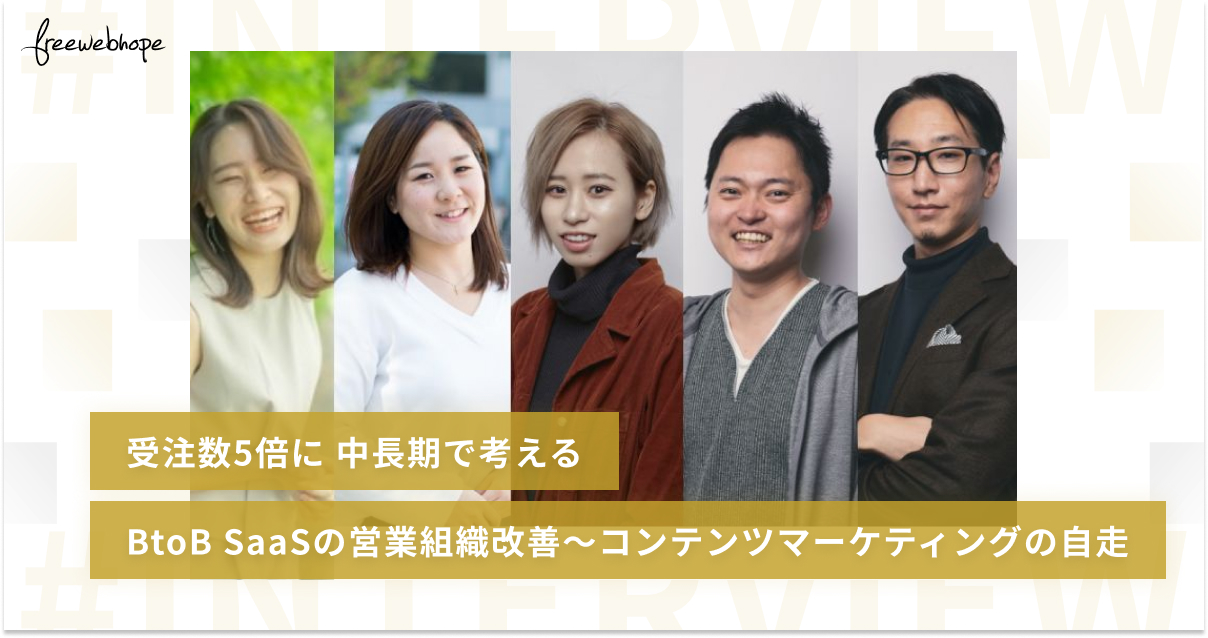 受注数5倍に 中長期で考える BtoB SaaSの営業組織化～コンテンツマーケティングの自走