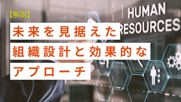 【解説】未来を見据えた組織設計と効果的なアプローチ