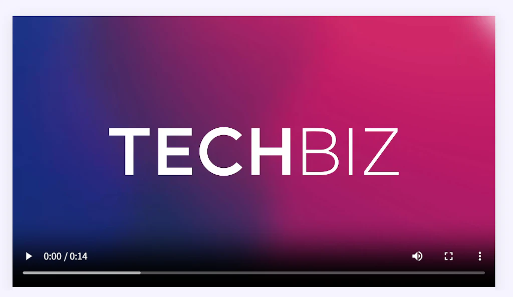 TECHBIZランディングページ（LP）のサービス紹介動画