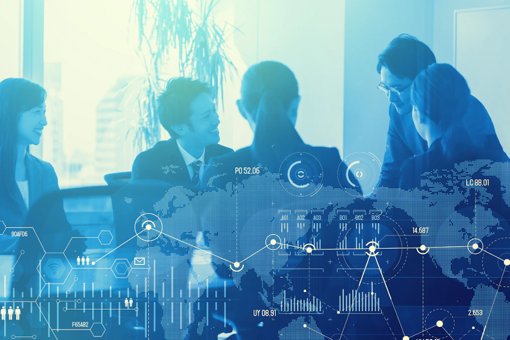 データを活用している様子を表す写真