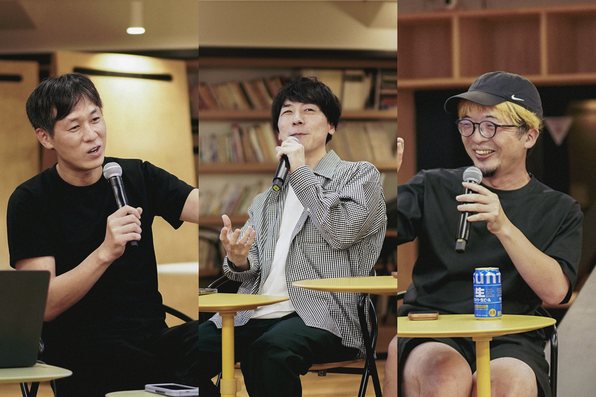 左：坪田朋 氏 / 中央：田中裕一 氏 / 右：小木曽槙一 氏