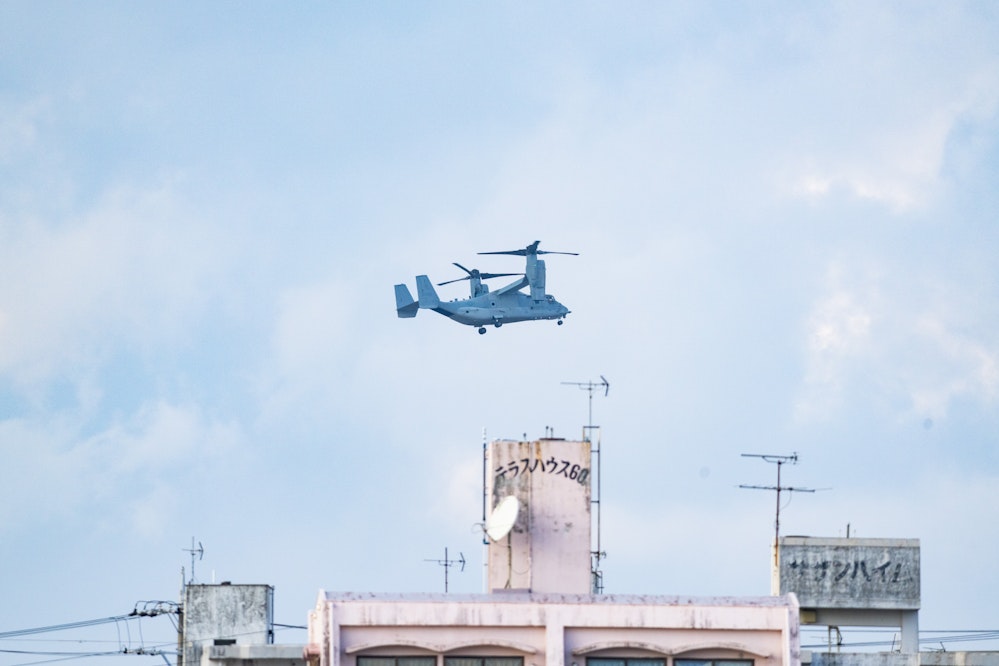 魚を獲れない方のオスプレイ。沖縄ではよく見る - 2025.01.05 沖縄県西原町