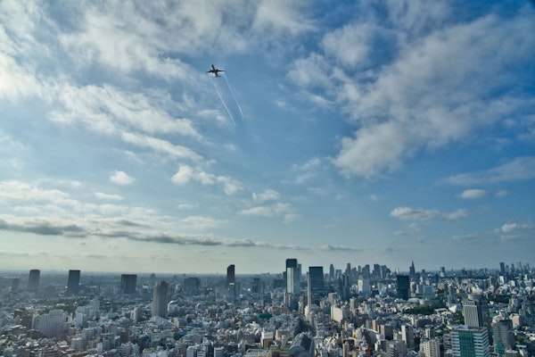 東京の空から