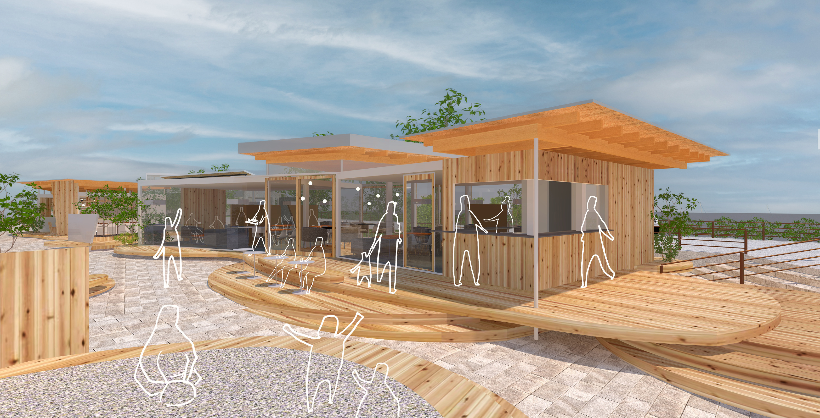 万代テラス ハジマリヒロバ 建築工事実施のお知らせのイメージ画像