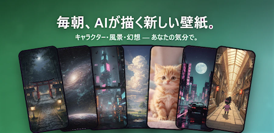 AI壁紙アプリ「KABERU」をリリースしました