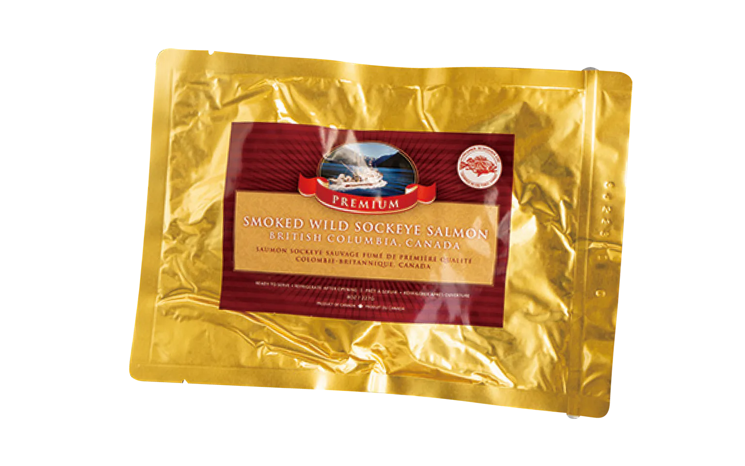 スモーク・サーモンの燻製の画像