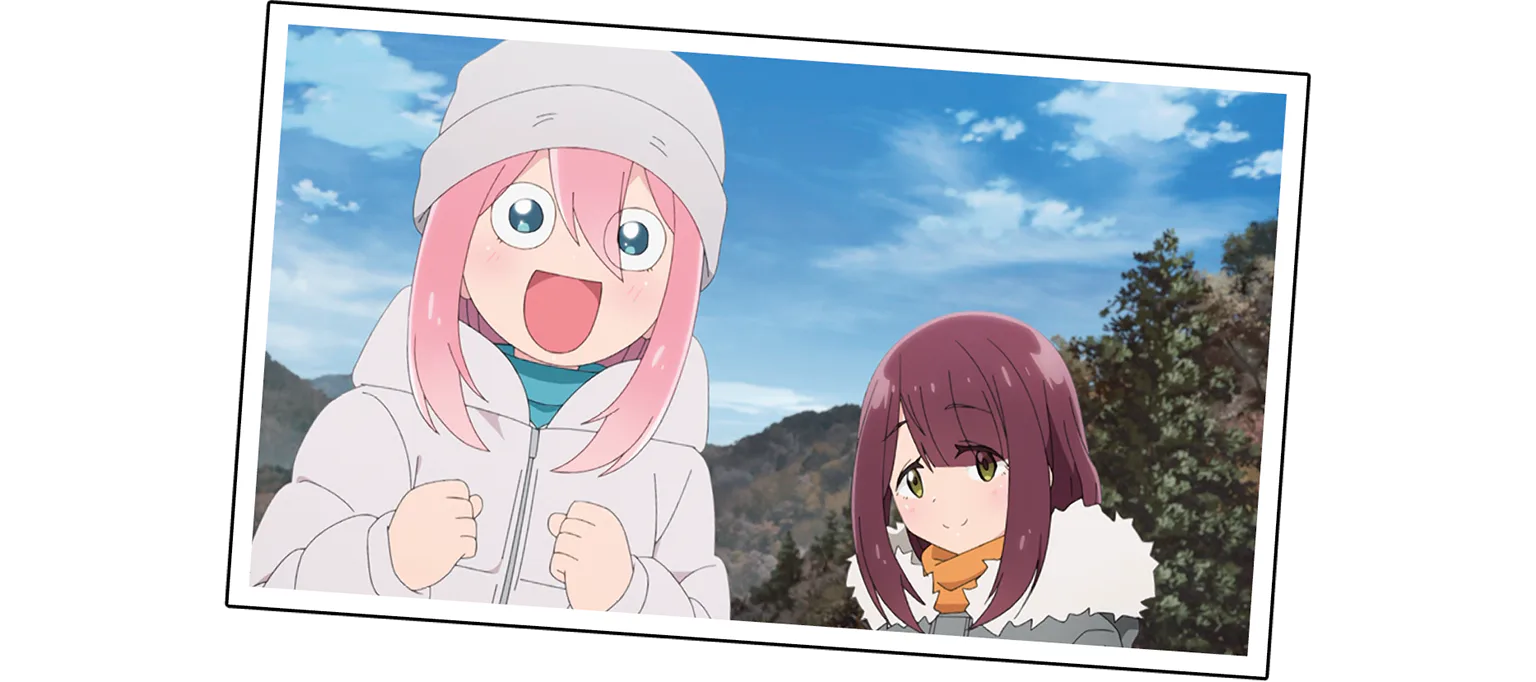 突然現れた猿に興奮するなでしこの画像