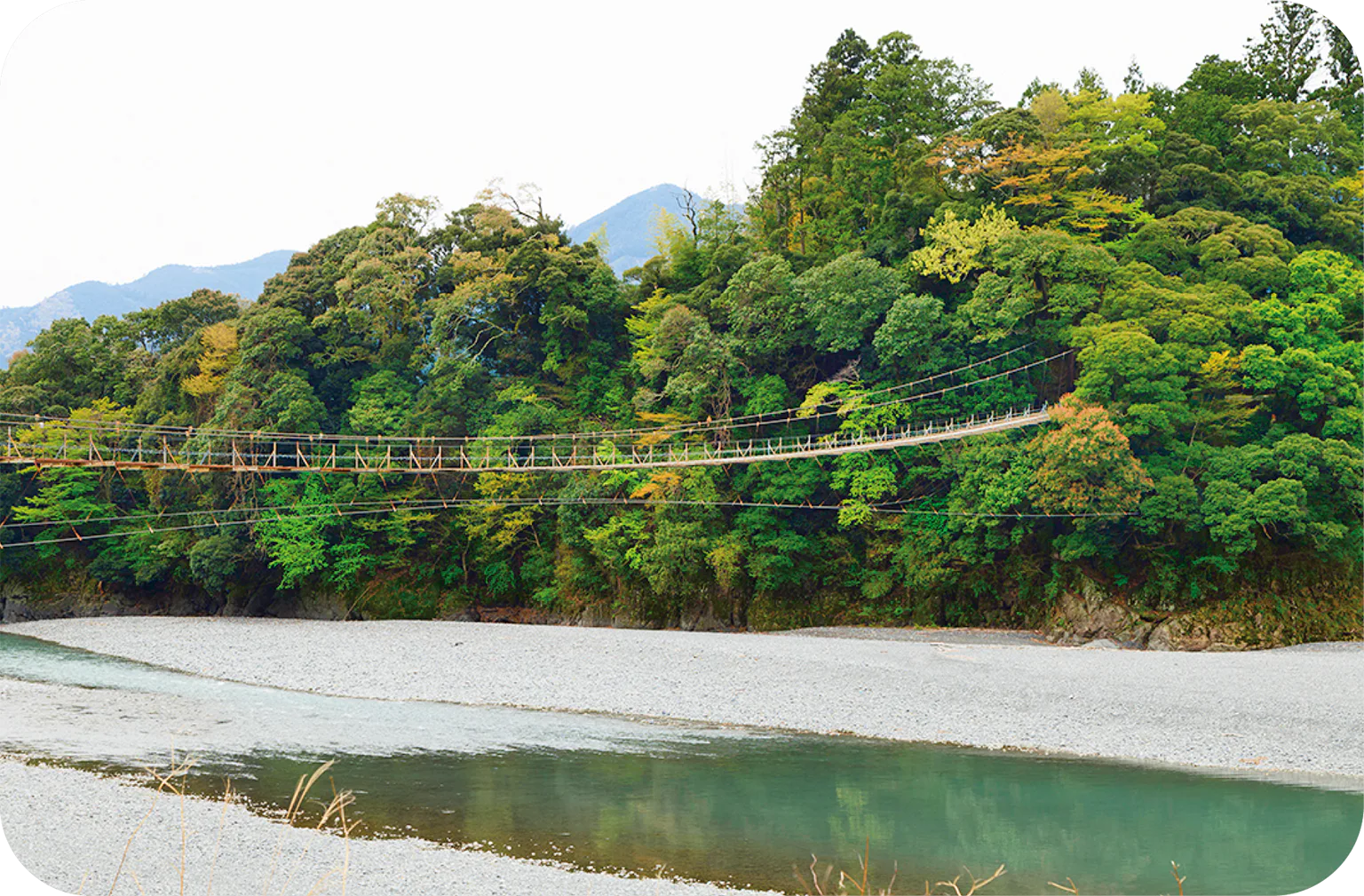 塩郷の吊橋の画像
