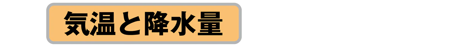 気温と降水量の見出し